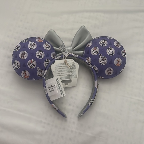 Walt Disney World 100th Limited Edition Purple and Silver Character Ears - Picture 2 of 2